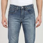 Men's Light Blue Slim Fit Washed Jeans, हल्का नीला, small