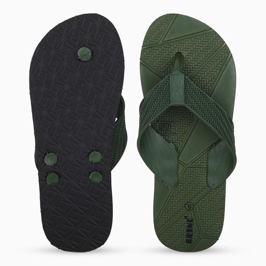 Men's Slipper, Olive, large