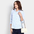 Ladies'  Stripes Shirt, Light Blue, small image number null