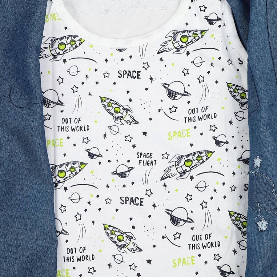 Boys' Casual Shirt, हल्का नीला, large