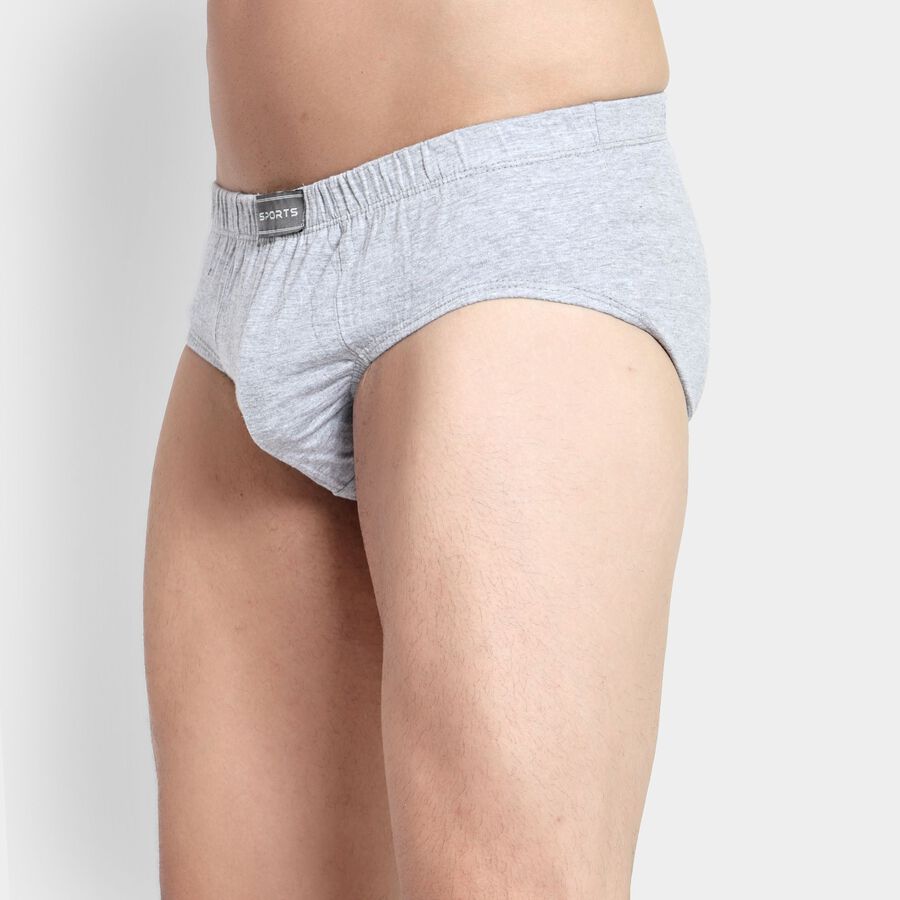 Men's Briefs, मिश्रित हल्का ग्रे, large image number null