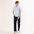 Men's Light Powder Blue Half Sleeve Classic Casual Shirt, हल्का नीला, small image number null