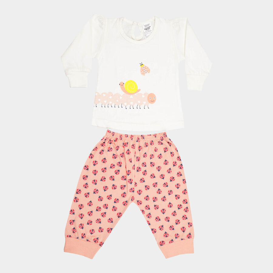 Infants Cotton Hipster Set, Peach, large image number null