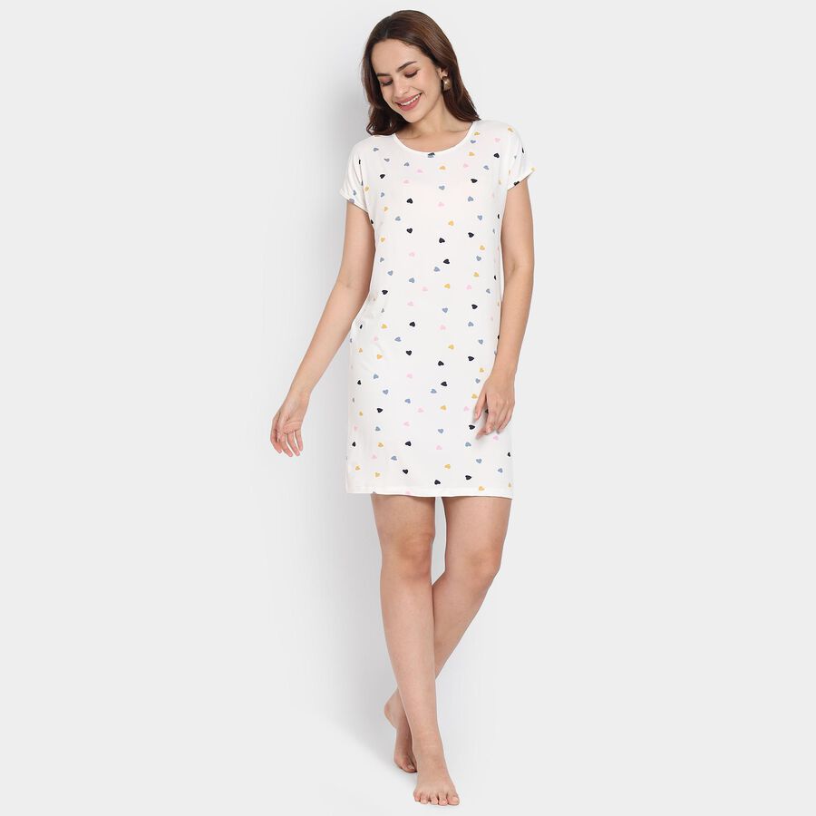 Ladies' Nighty, सफ़ेद, large image number null