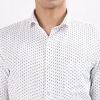 Men's Snow White Full Sleeve Classic Collar Formal Shirt, White, small image number null