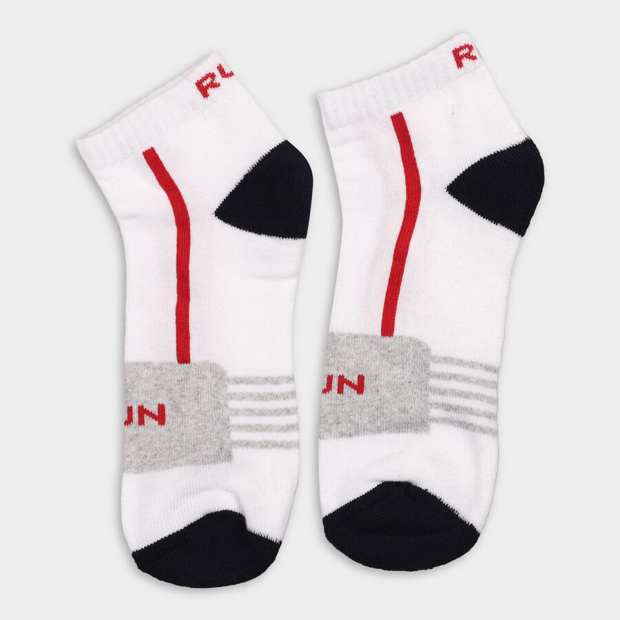 Men's Socks (Pack of 3), Melange Light Grey, large image number null