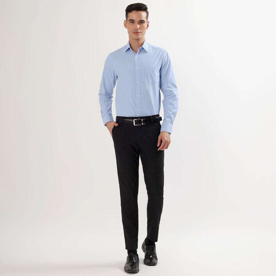 Men's Light Powder Blue Classic Formal Shirt, Light Blue, large image number null