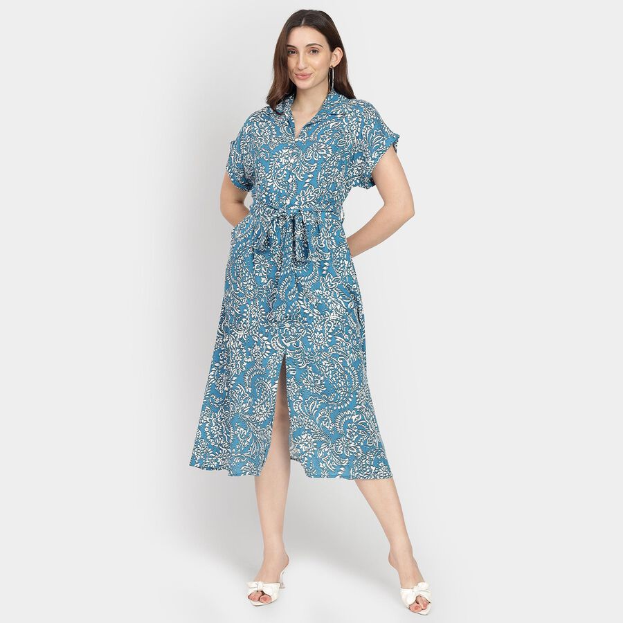 Ladies' Dress, Mid Blue, large image number null