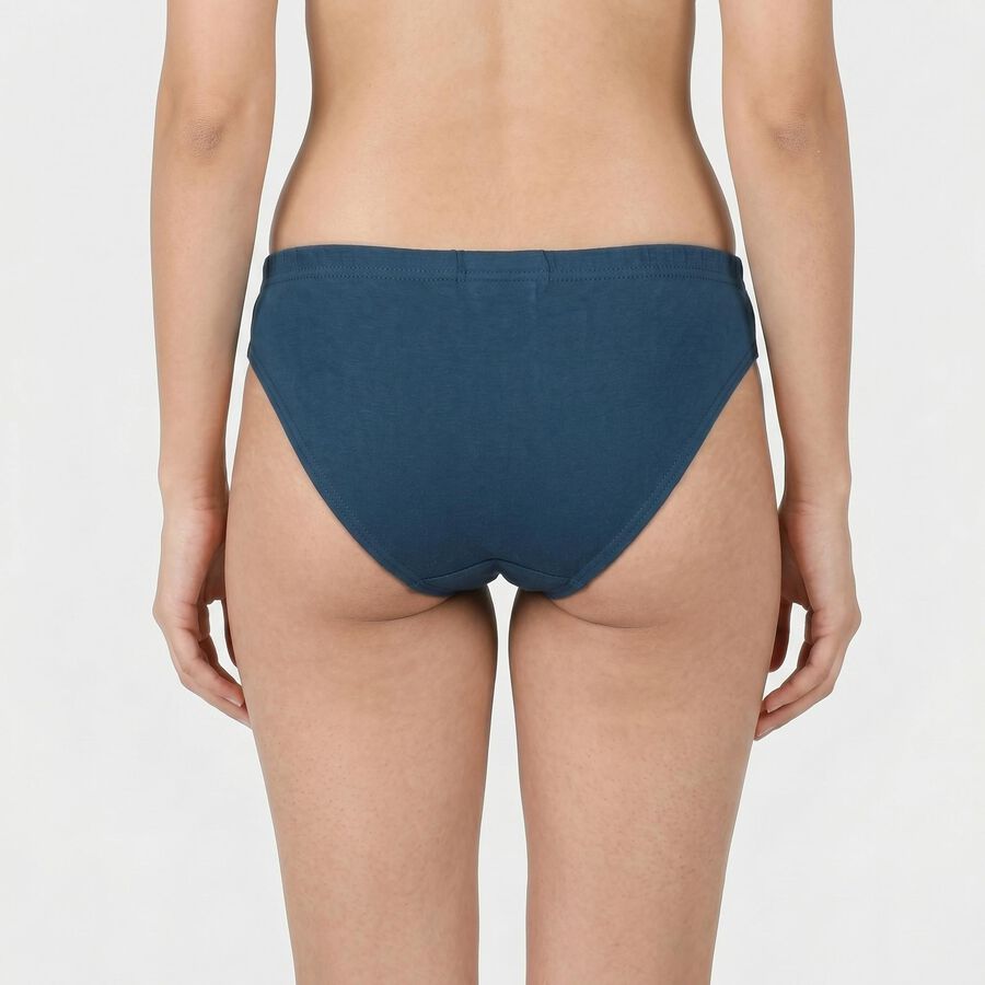 Women's Teal Regular Fit Solid Panty, Teal Blue, large