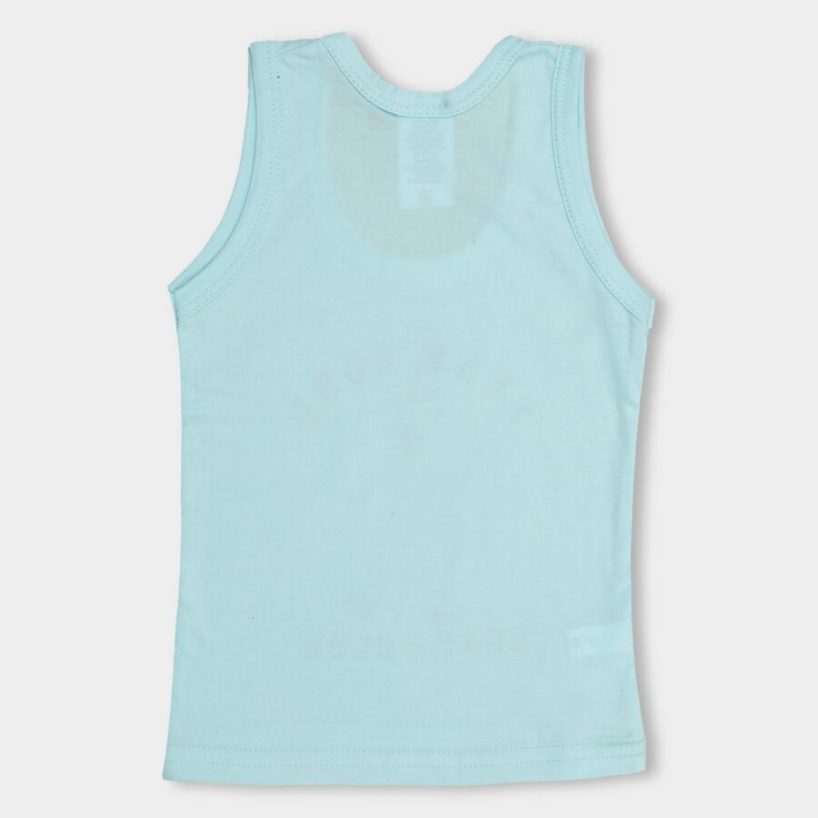 Infants' 100% Cotton Vest , Aqua, large