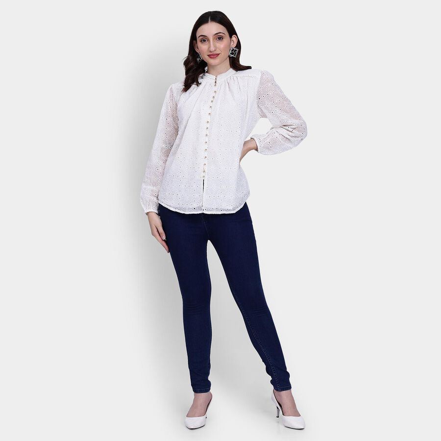 Ladies' Shirt , ऑफ व्हाइट, large image number null