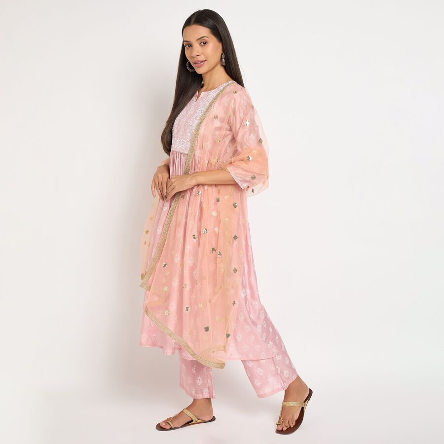 Ladies' Kurta, हल्का गुलाबी, large image number null