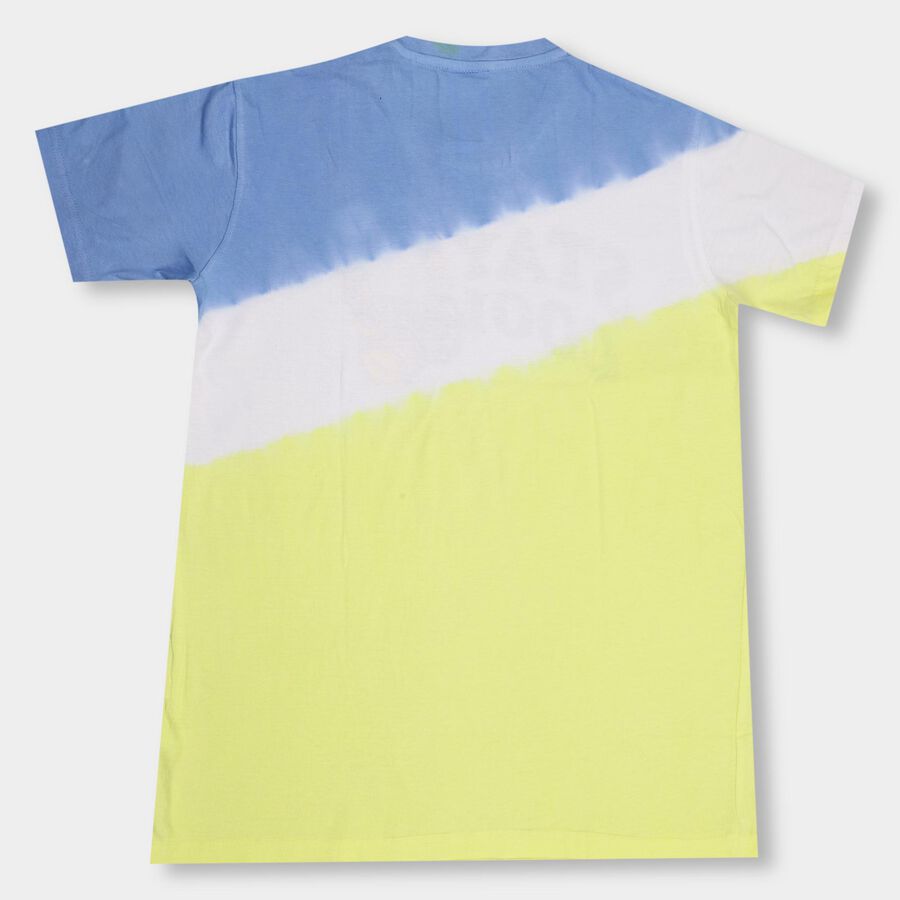 Boys' 100% Cotton Half Sleeves T-Shirt, पीला, large image number null