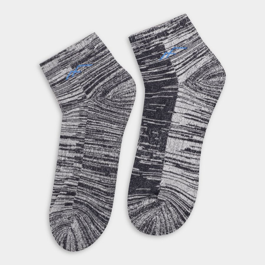 Men's Socks (Pack of 2), Melange Light Grey, large image number null