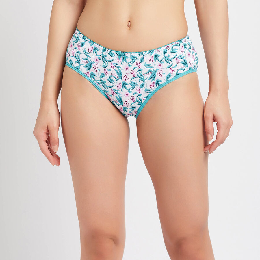 Printed Panty, Mid Blue, large image number null