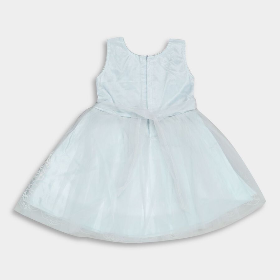 Girl's Frock , हल्का नीला, large image number null