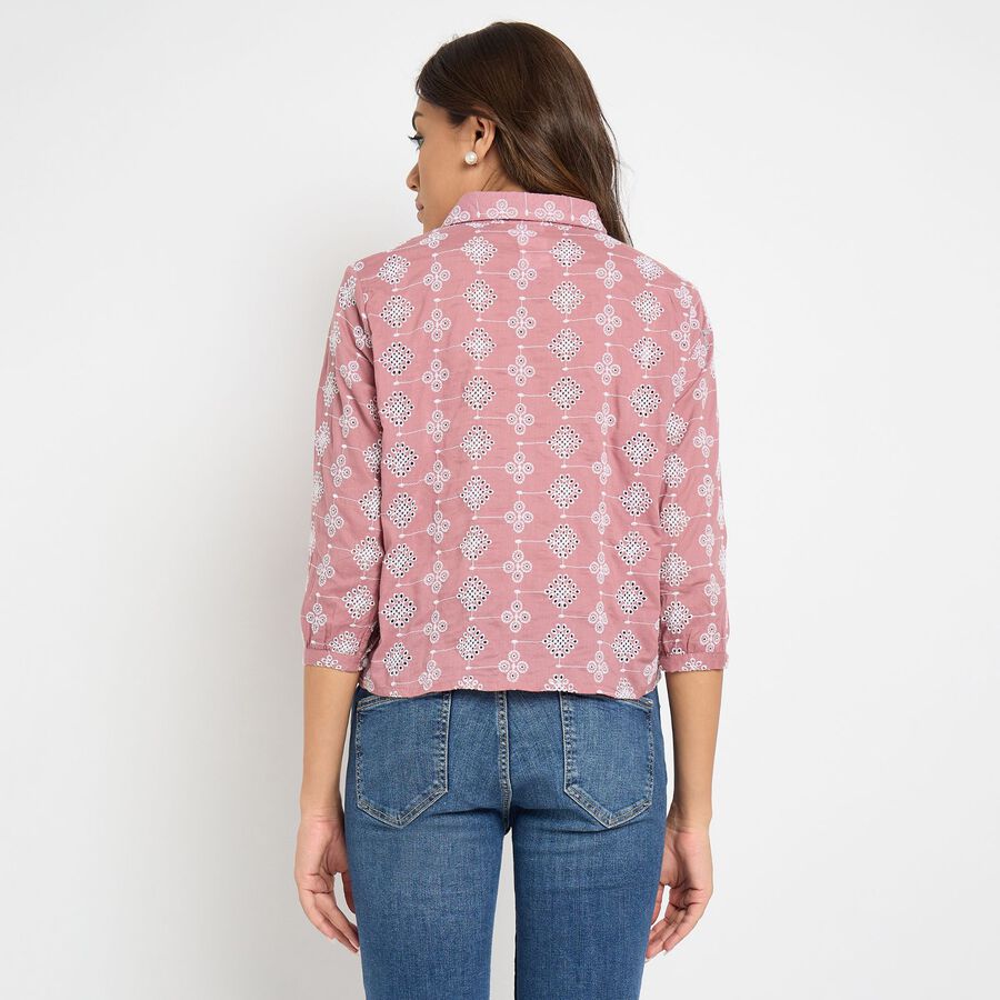 Ladies' 100% Cotton Shirt, Pink, large image number null