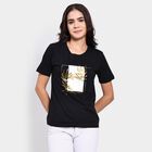Ladies' Round Neck T-Shirt , Black, small image number null