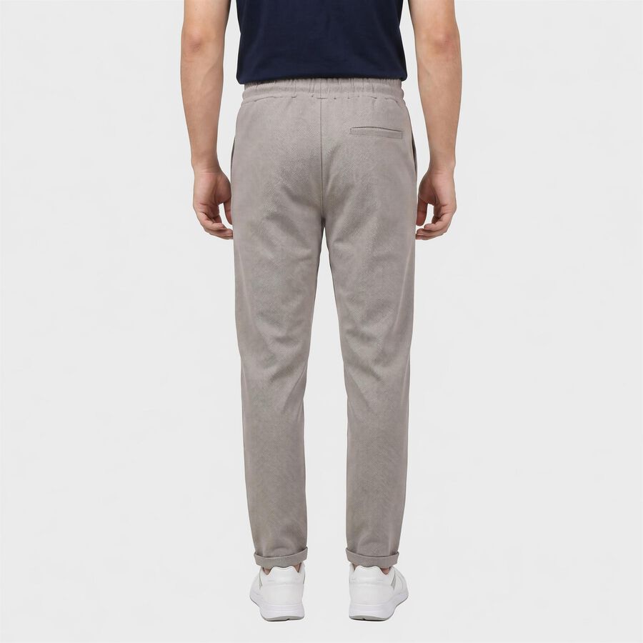 Men's Beige Slim Fit Jogger, गहरा पीला, large
