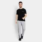 Solid Track Pants, Melange Mid Grey, small image number null