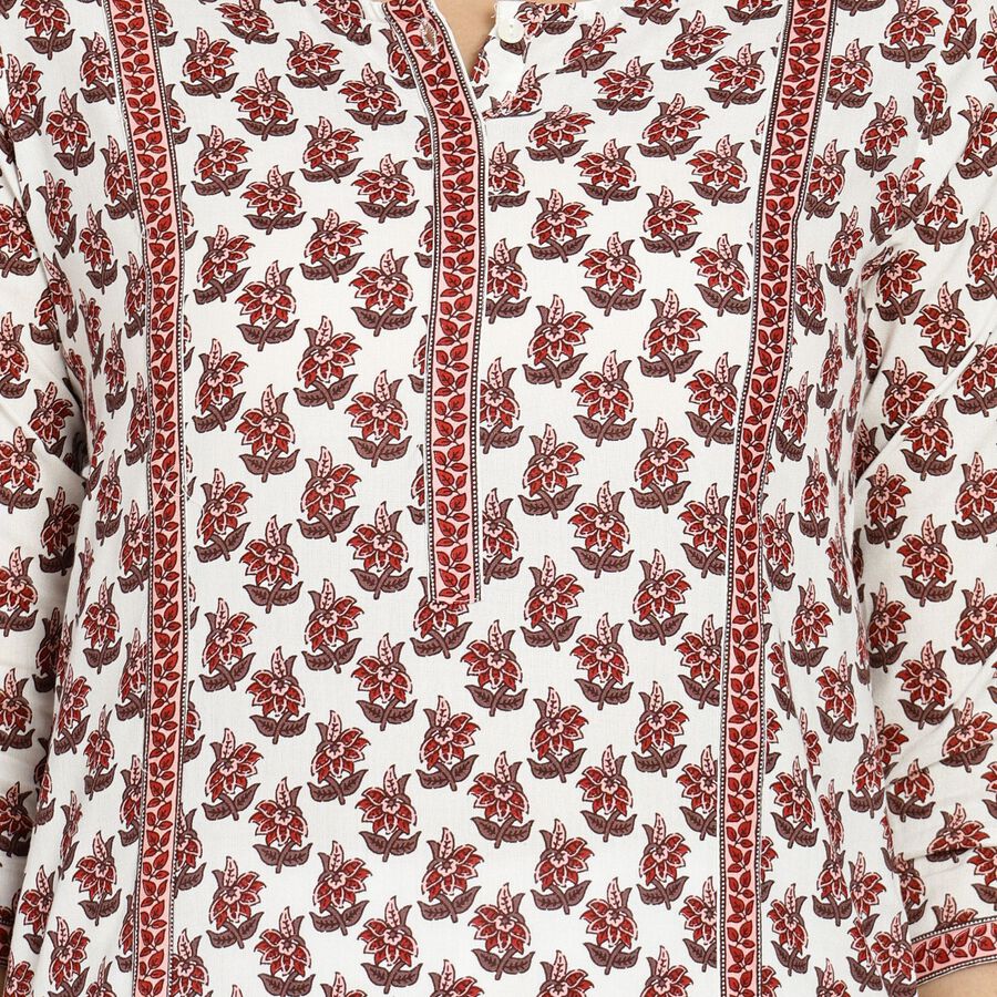 Ladies' Kurta, Red, large image number null