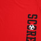 Boys Bright Cherry Red Round Neck Casual T-Shirt, Red, small image number null