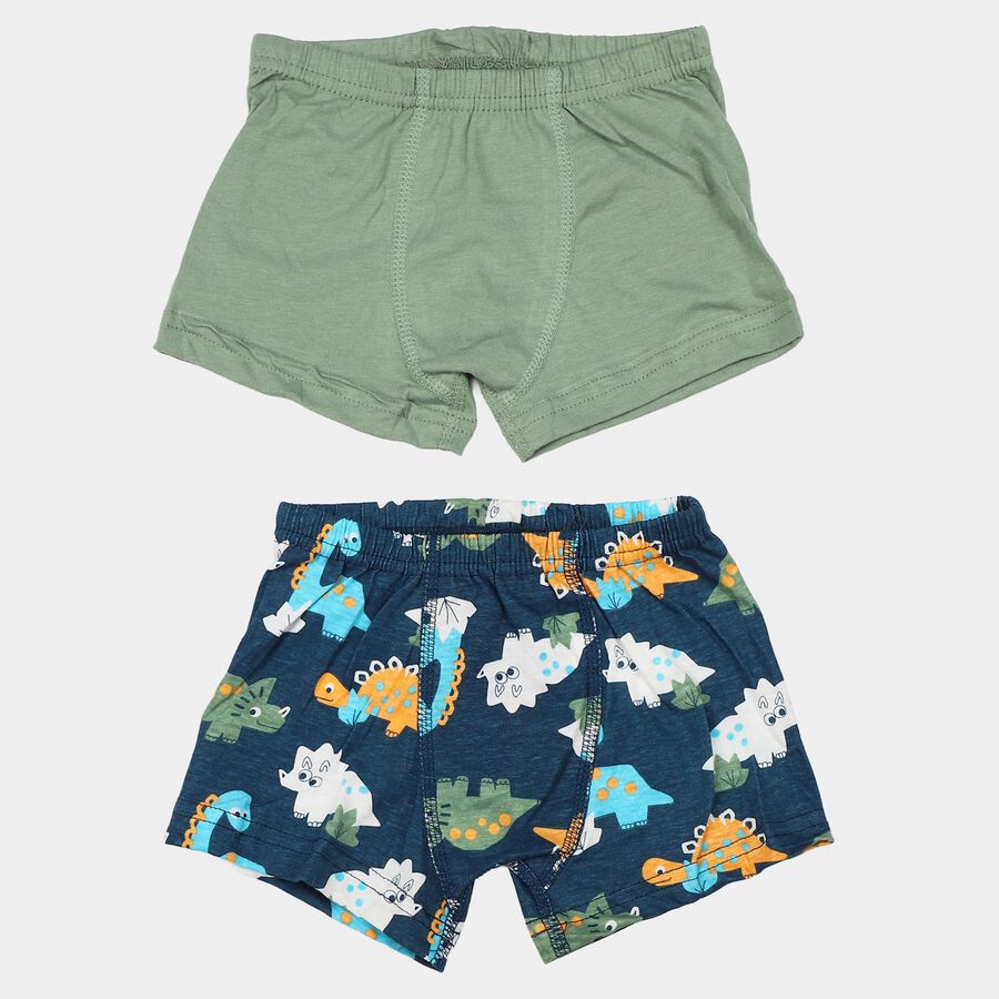 Boys Navy Blue Regular Fit Printed Briefs, नेवी ब्लू, large