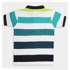 Boys' 100% Cotton Collar Half Sleeves T-Shirt, White, small image number null