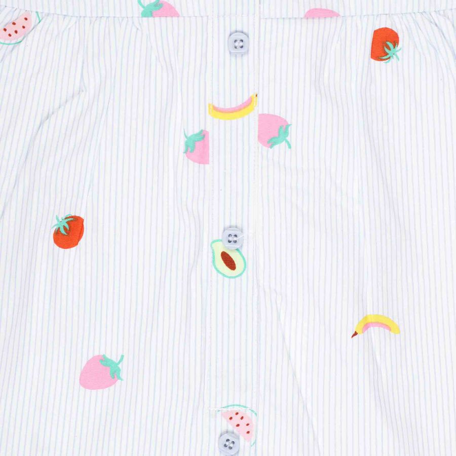 Printed Frock, Light Blue, large image number null