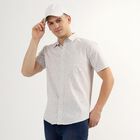 Men's 100% Cotton Regular Collar Casual Shirt , हल्का ग्रे, small image number null