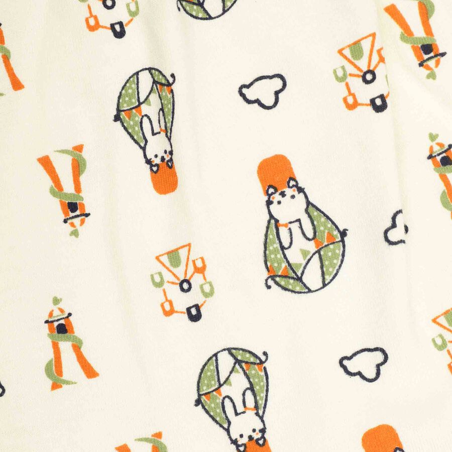 Chest Printed Skirt Top Set, Yellow, large image number null