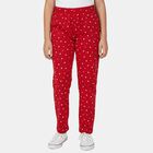 Girls Fuchsia Regular Fit Elasticated Waist Pyjama, रानी (फ्यूशिया), small