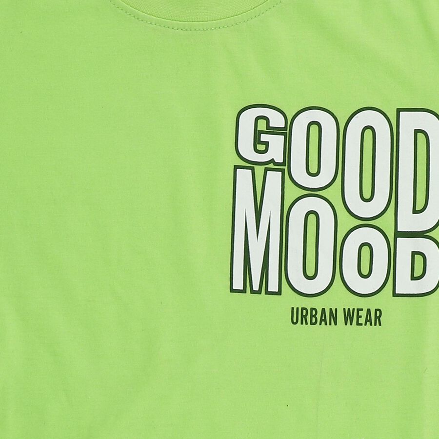 Boys' Half Sleeves T-Shirt, हल्का हरा, large image number null