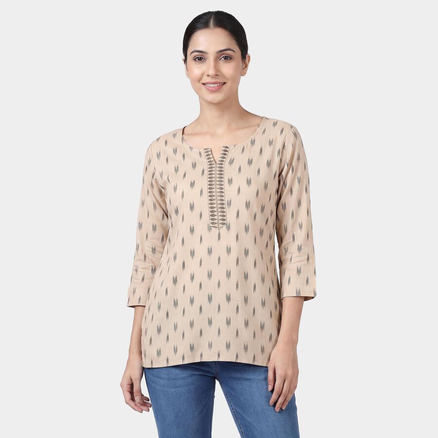 Ladies' Kurti, गहरा पीला, large