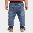 Infants' Light Blue Jogger Fit Animal Patch Jeans, Light Blue, small