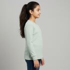 Girls Light Sage Green Round Neck Thermal, Light Green, small image number null