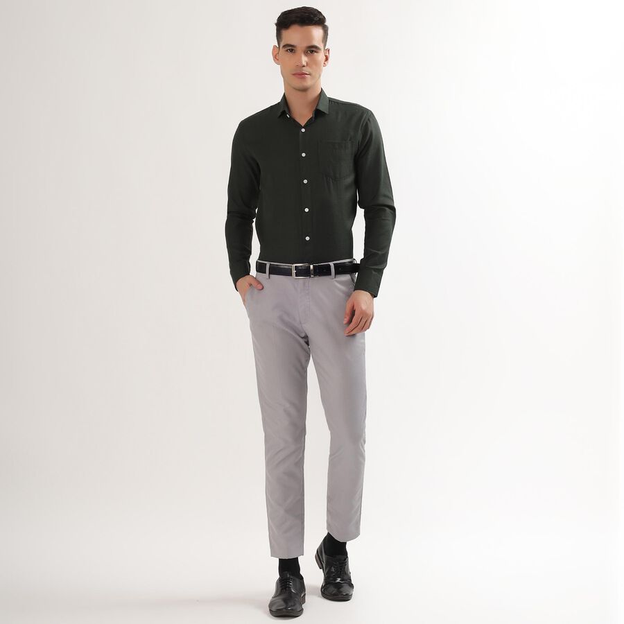 Men's Dark Forest Green Classic Formal Shirt, Dark Green, large image number null