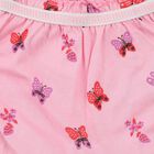 Infant Bright Pink Regular Fit Butterfly Print Bloomers, Pink, small image number null