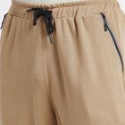 Solid Track Pants, Beige, small image number null