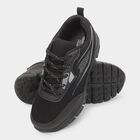 Men's Lace-Up Sports Shoes, काला, small image number null