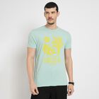 Men's Round Neck Half Sleeves T-Shirt , Aqua, small image number null