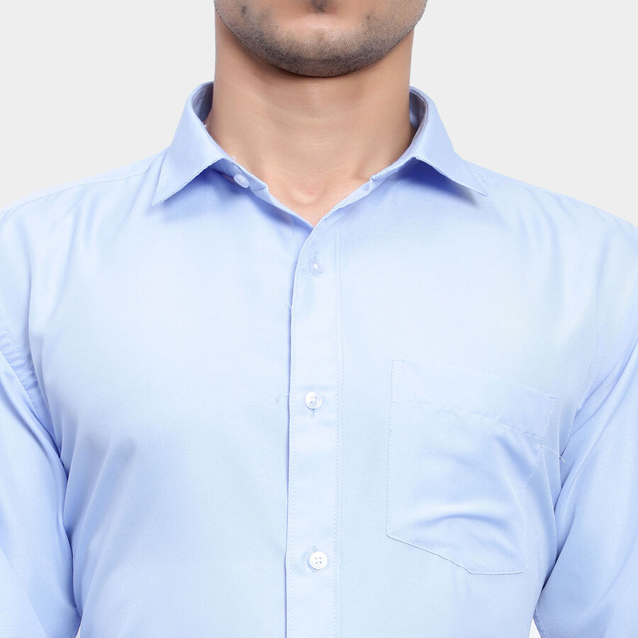 Solid Formal Shirt, Light Blue, large image number null