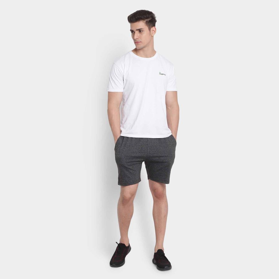 Cut & Sew Regular Length Bermuda, Black, large image number null