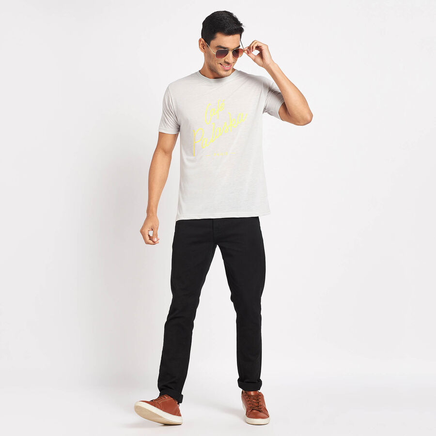 Round Neck T-Shirt, Light Grey, large image number null