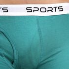Men's 100% Cotton Trunks , Dark Green, small