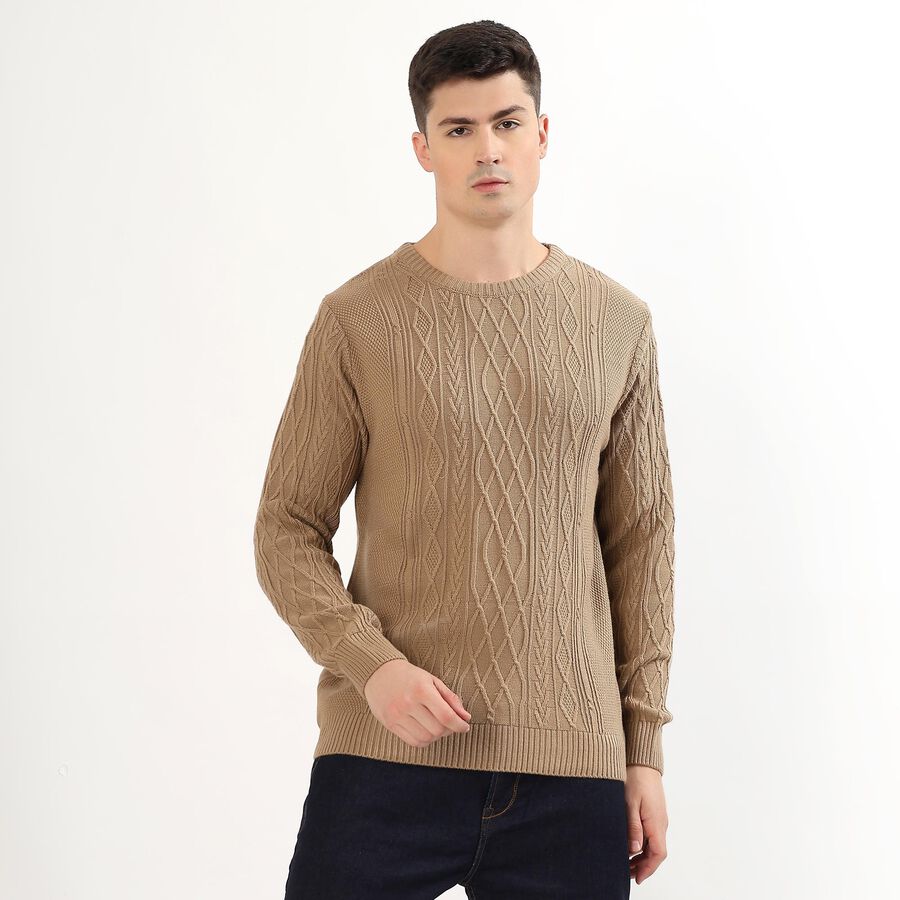 Men's Pullover, Beige, large image number null