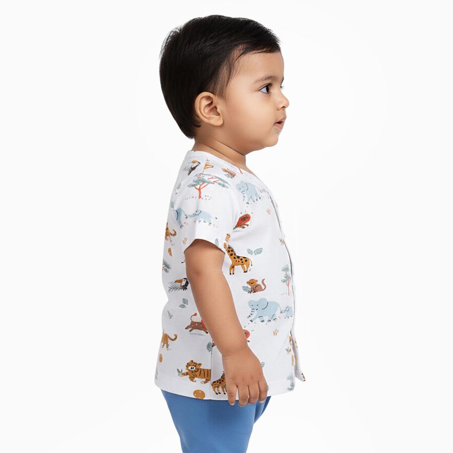 Infants' 100% Cotton T-Shirt, सफ़ेद, large image number null