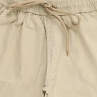 Boys Light Beige Regular Fit Elastic Waist Cotton Trousers, गहरा पीला, small image number null