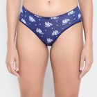 Printed Panty, Royal Blue, small image number null