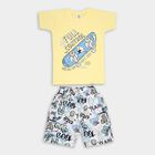 Boys' 100% Cotton Woven Baba Suit, पीला, small image number null